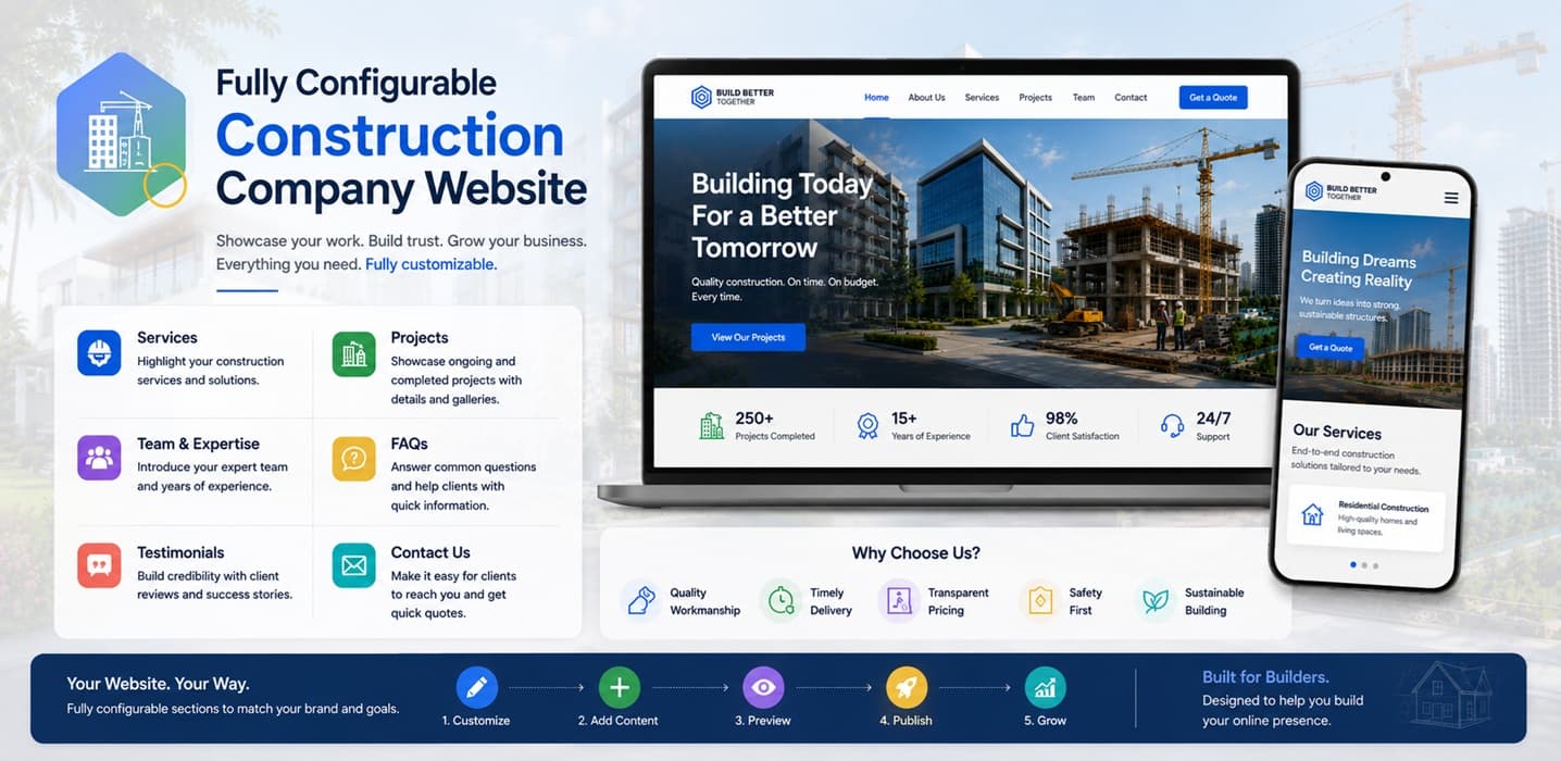 Construction Company Website